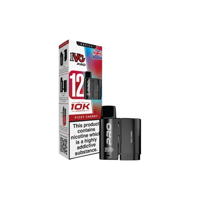 10mg IVG Pro 12 Refill Pods 10000 Puffs