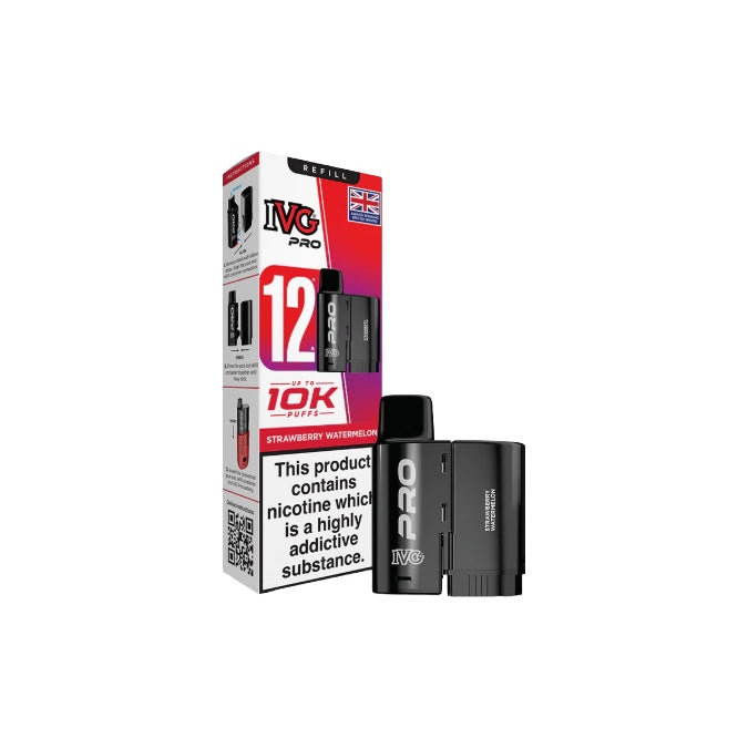 10mg IVG Pro 12 Refill Pods 10000 Puffs