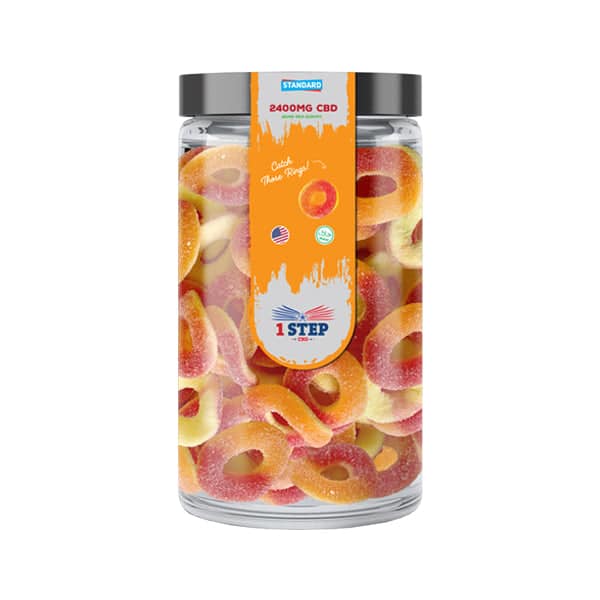 1 Step CBD Standard Gummies 2400mg (800g) (BUY 1 GET 1 FREE)