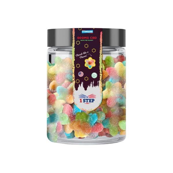 1 Step CBD Standard Neon Gummies 600mg (200g) (BUY 1 GET 1 FREE)