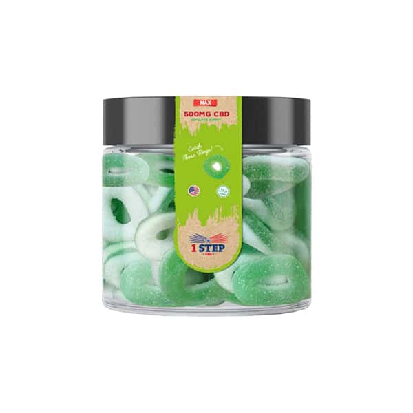 1 Step CBD Max Gummies 500mg (100g) (BUY 1 GET 1 FREE)
