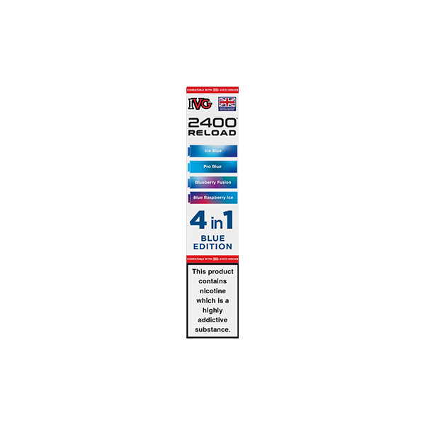 20mg IVG 2400 Reload Multi Edition Prefilled Pods 2ml 2400 Puffs - 4 Pcs
