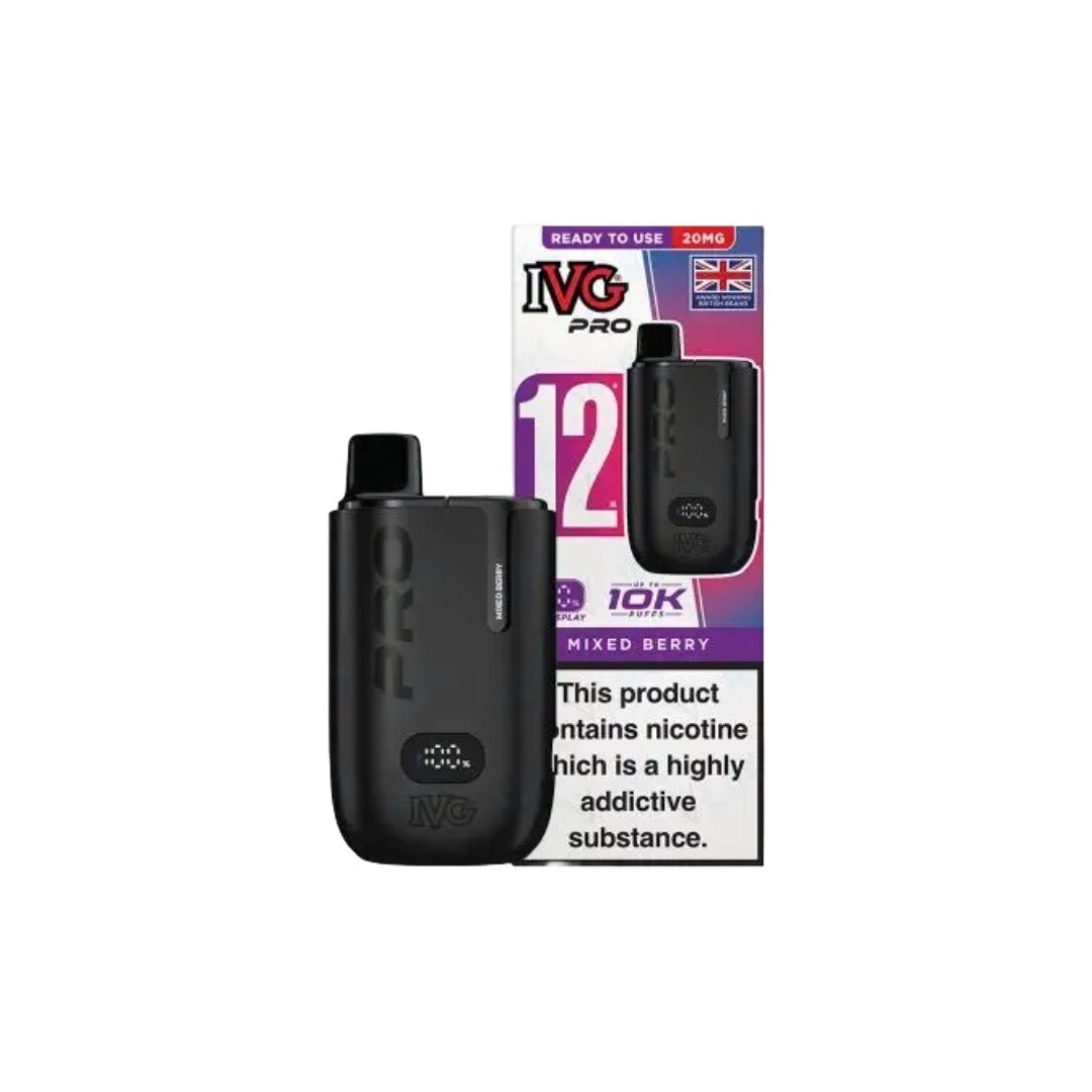 20mg I VG Pro 12 Prefilled Pod Vape Kit 10000 Puffs