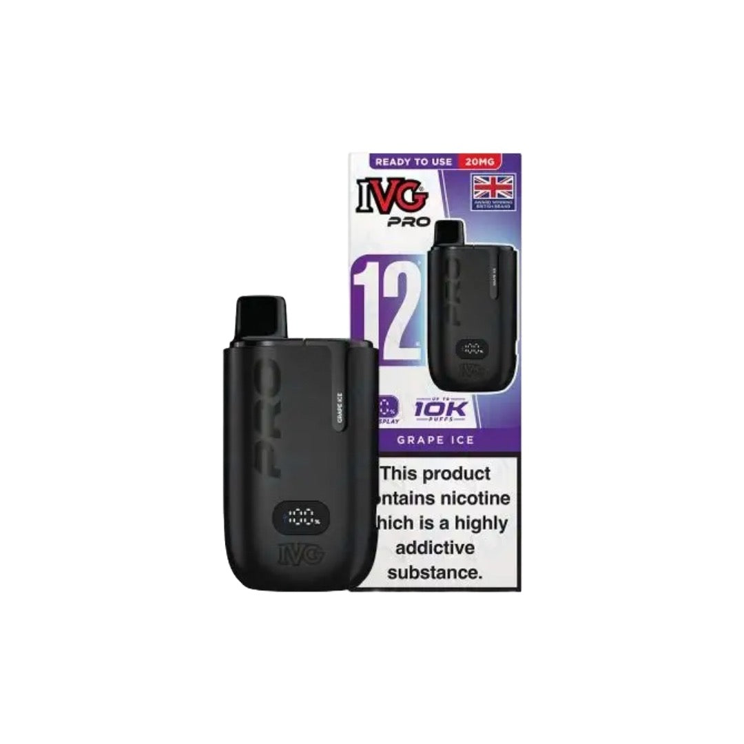 20mg I VG Pro 12 Prefilled Pod Vape Kit 10000 Puffs