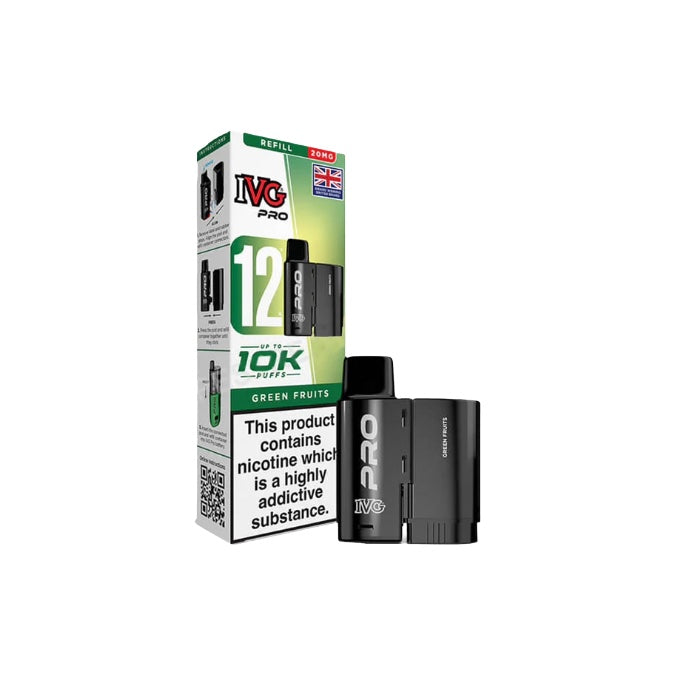 20mg I VG Pro 12 Refill Pod Pack 10000 Puffs