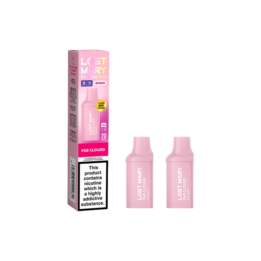 20mg Lost Mary BM600 Prefilled Replacement Pods 1200 Puffs