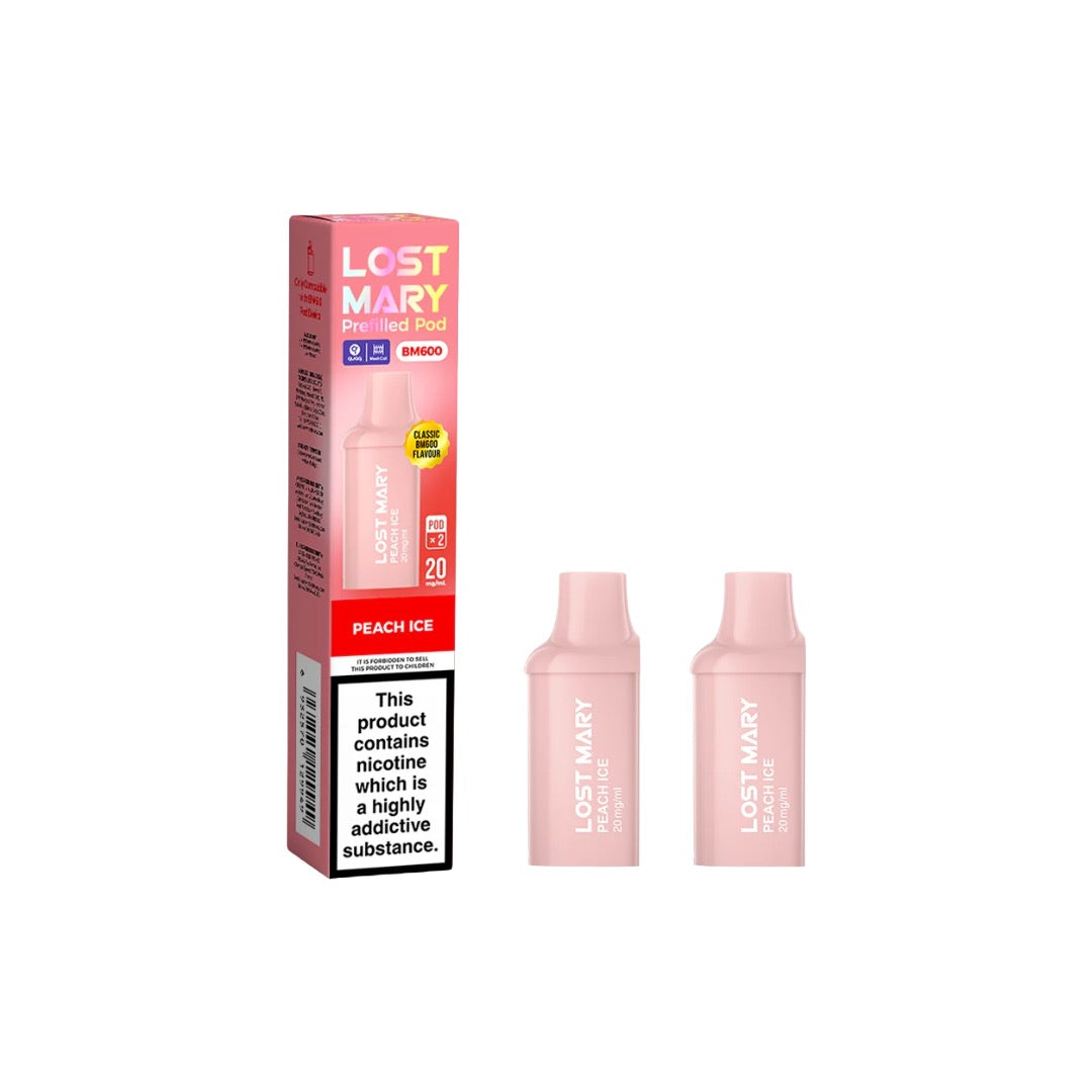 20mg Lost Mary BM600 Prefilled Replacement Pods 1200 Puffs