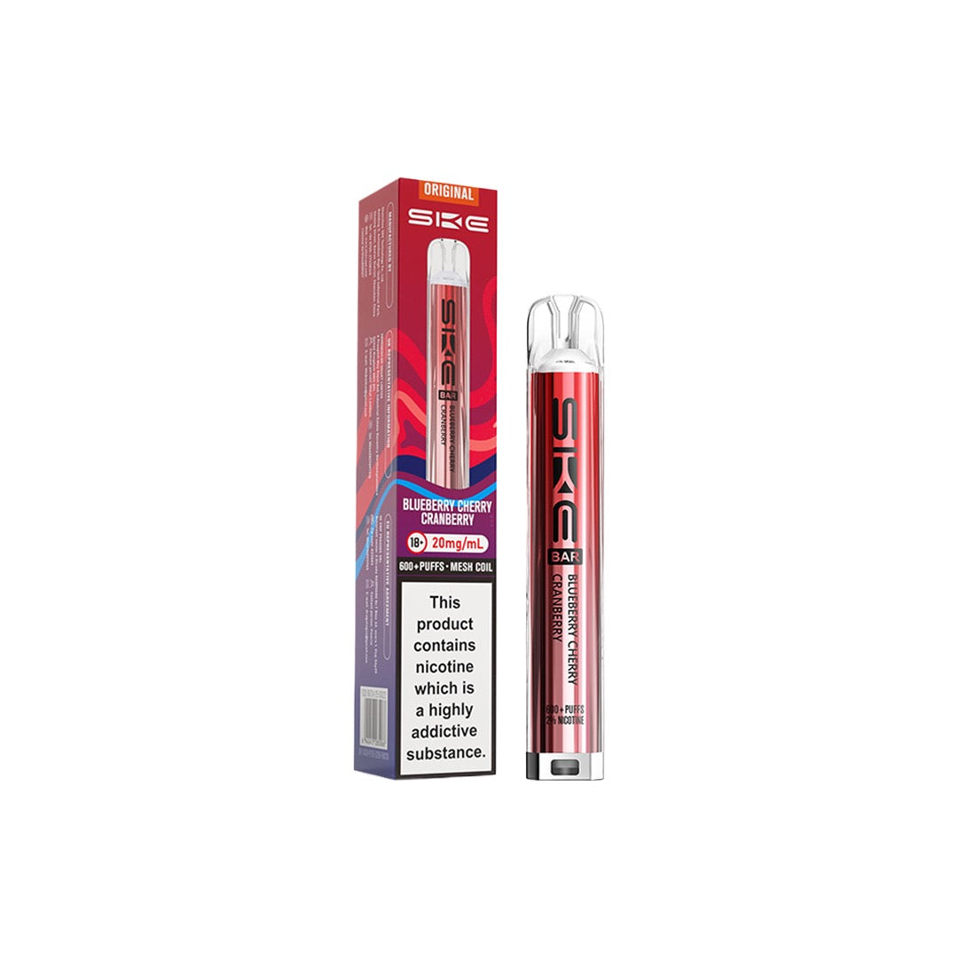 20mg SKE Bar 600 Rechargeable Prefilled Pod Vape Kit