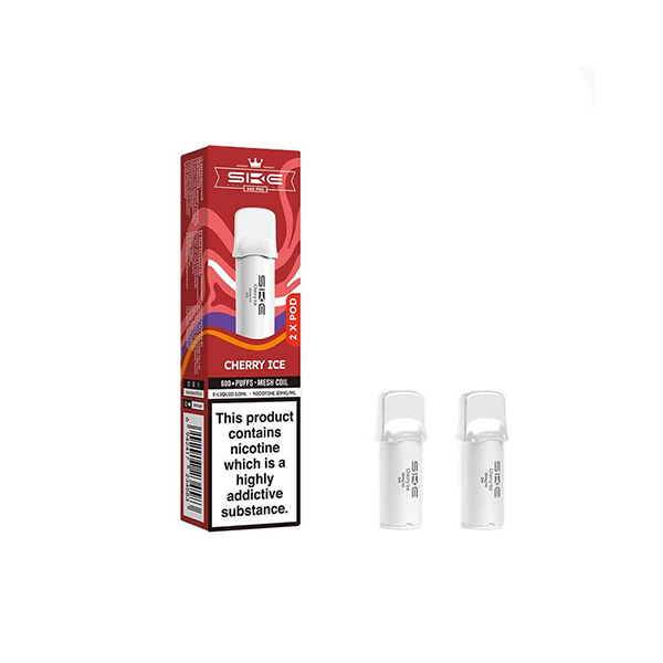 20mg SKE Crystal Pro Replacement Prefilled Pods 2ml 1200 Puffs - 2 Pcs