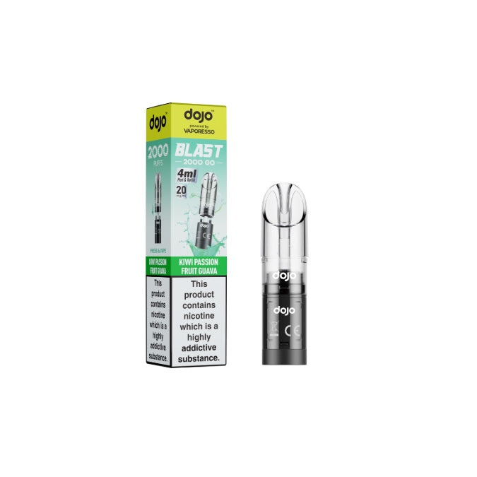 20mg Vaporesso Dojo Blast 2000 Go Prefilled Pod & Refill