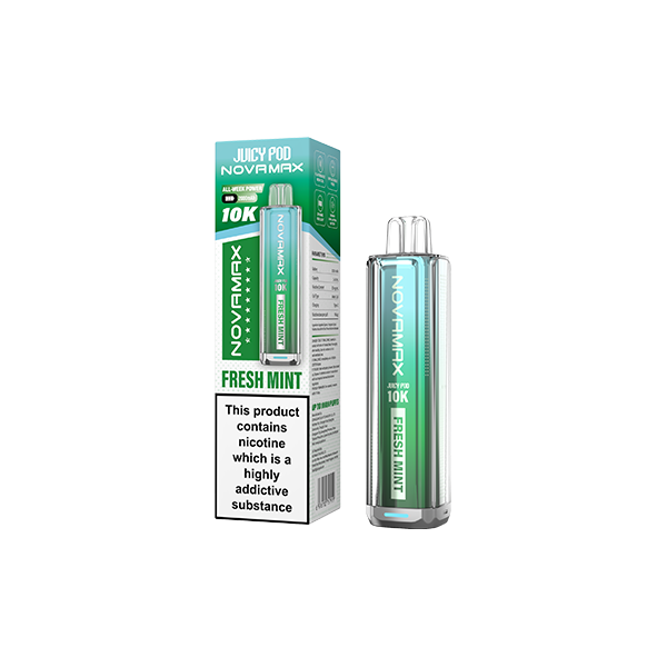 20mg Juicy Pod Novamax Disposable Pod Vape Kit 10000 Puffs