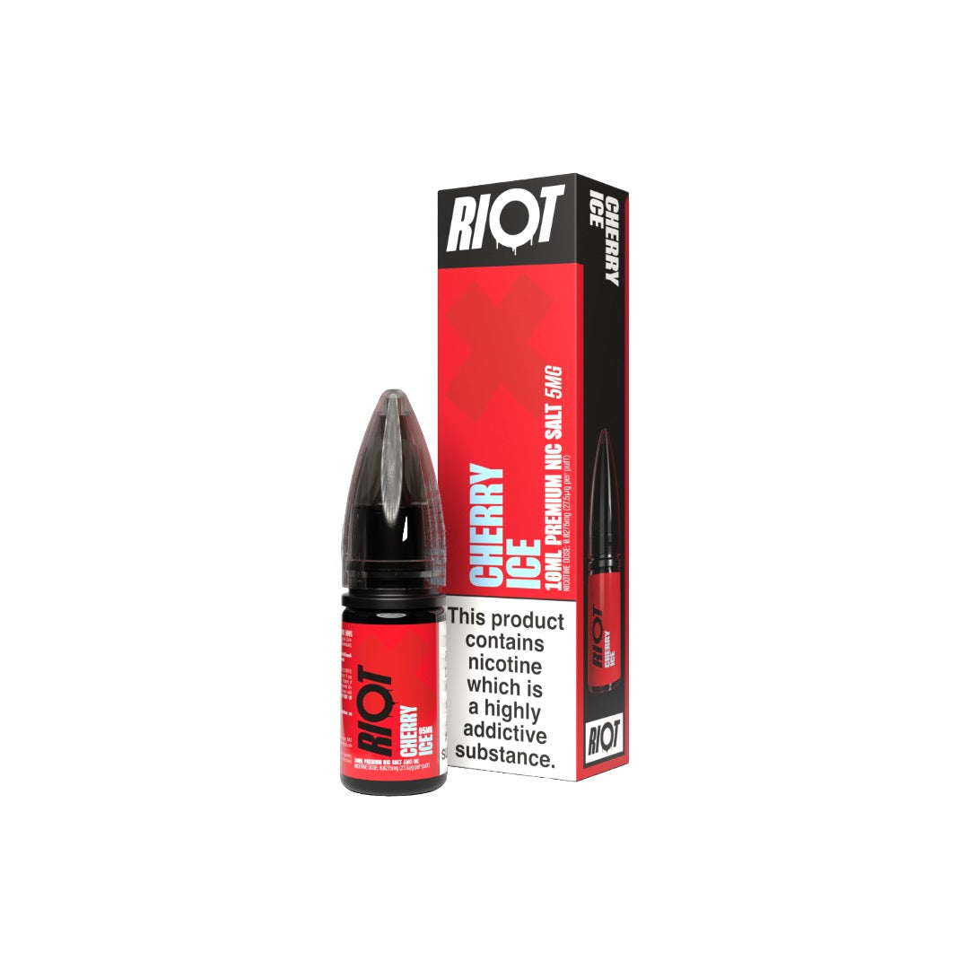 5mg RIOT X 10ml Nic Salts by Riot Squad (50VG/50PG)