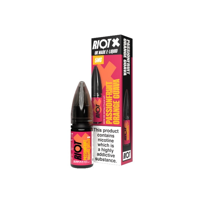5mg RIOT X 10ml Nic Salts by Riot Squad (50VG/50PG)