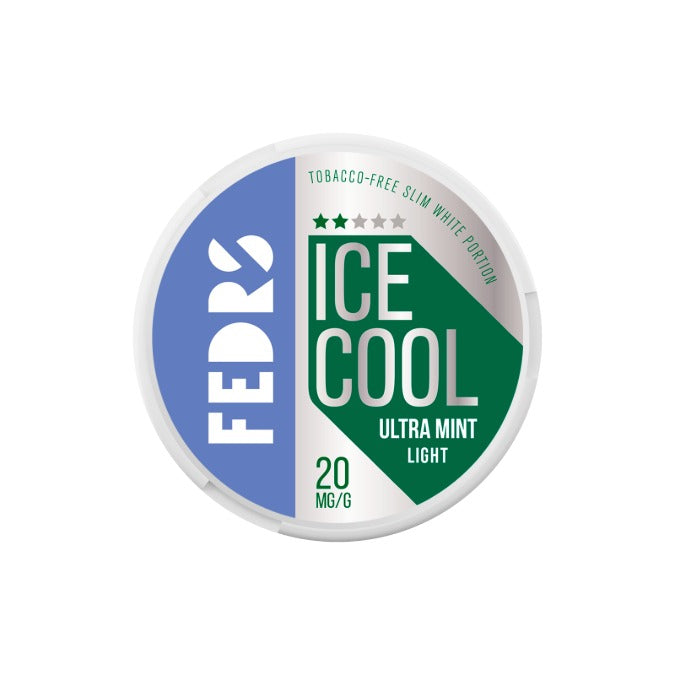 20mg FEDRS Ice Cool Light Nicotine Pouches - 20 Pouches