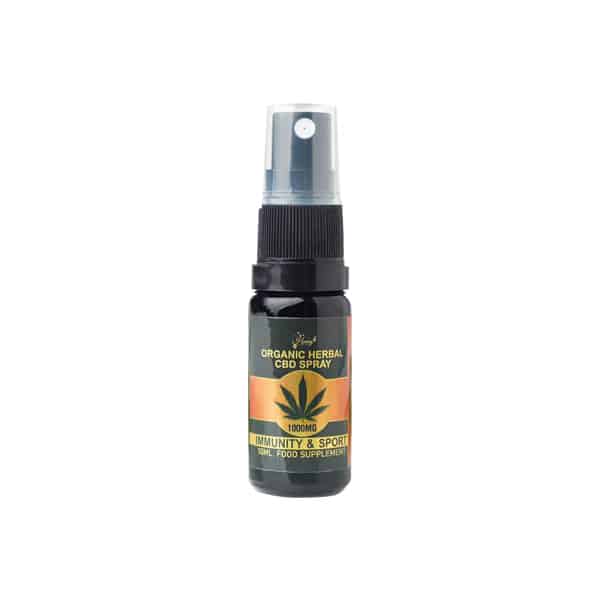 Honey Heaven 1000mg Immunity & Sport Organic Herbal CBD Spray 10ml