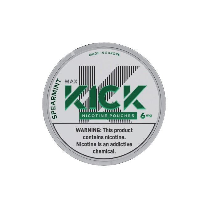 6mg Max Kick Nicotine Pouches - 20 Pouches