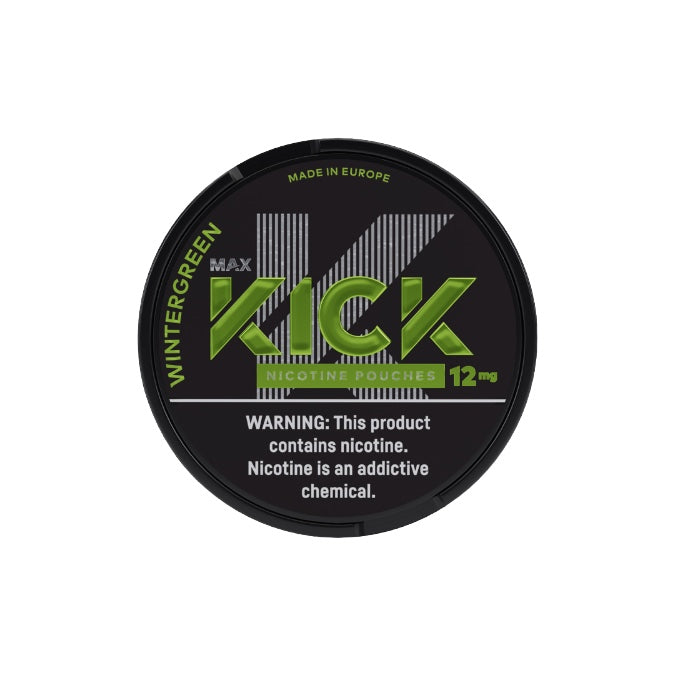 12mg Max Kick Nicotine Pouches - 20 Pouches