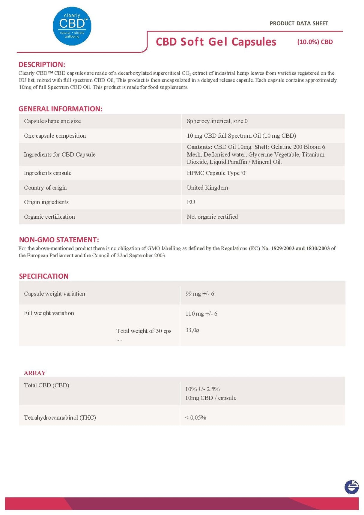 Clearly CBD Soft Gel Capsules 300mg CBD 30 Capsules