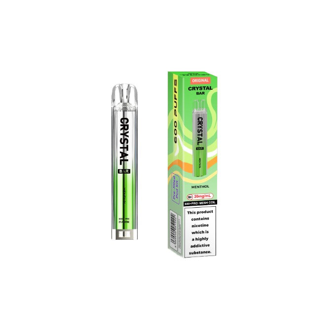 20mg Crystal Bar Original 600 Prefilled Pod Vape Kit