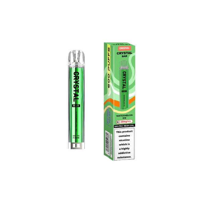 20mg Crystal Bar Original 600 Prefilled Pod Vape Kit