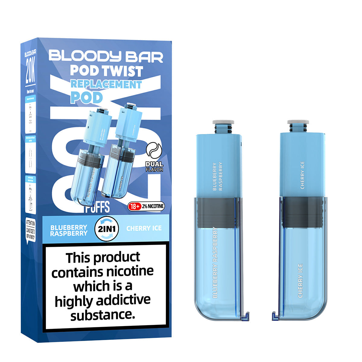 Bloody Bar 20k Twist Prefilled Pod - 20000 Puffs