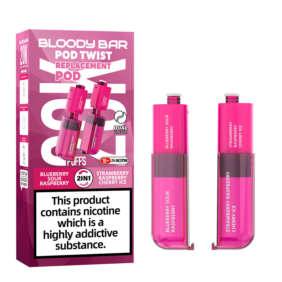 Bloody Bar 20k Twist Prefilled Pod - 20000 Puffs