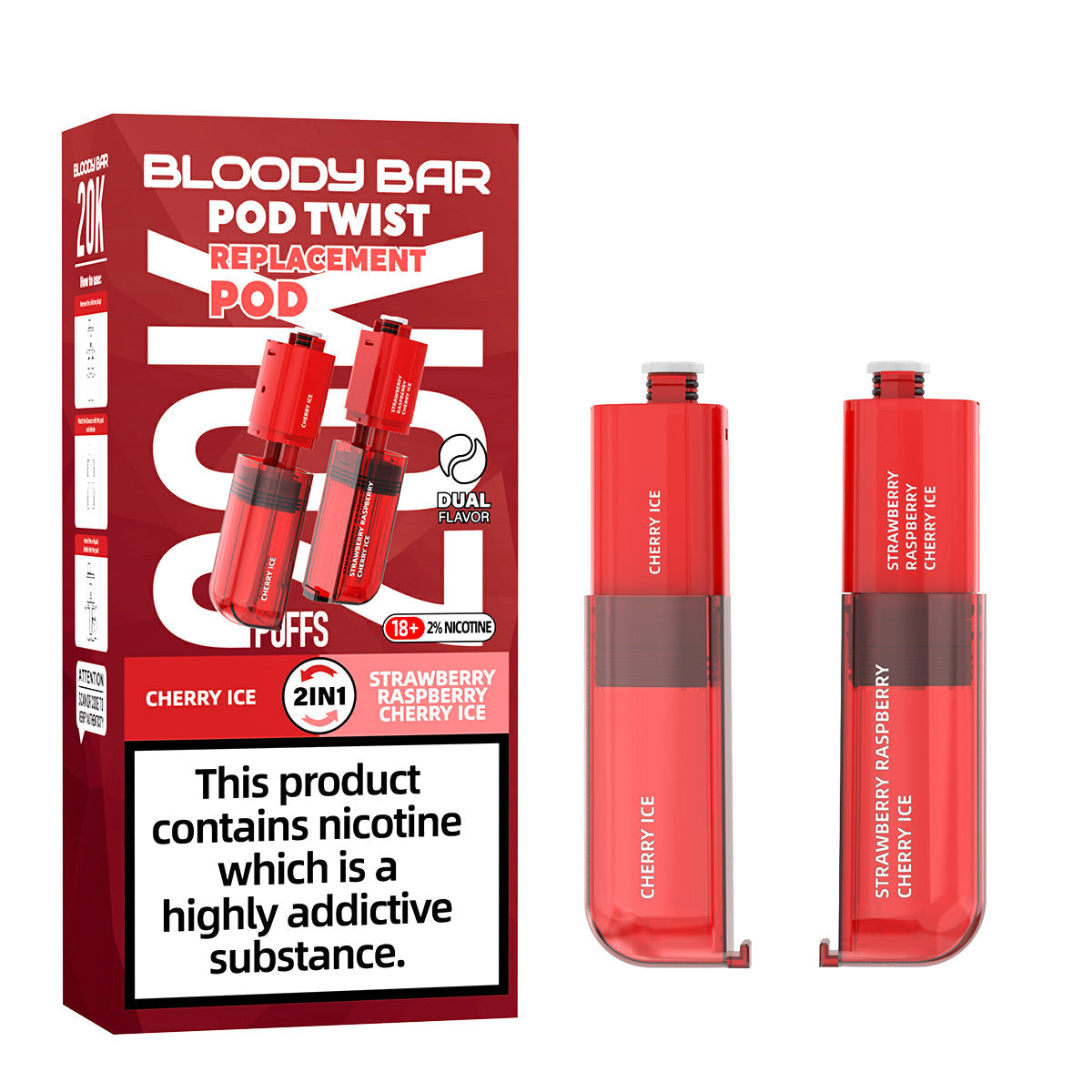 Bloody Bar 20k Twist Prefilled Pod - 20000 Puffs
