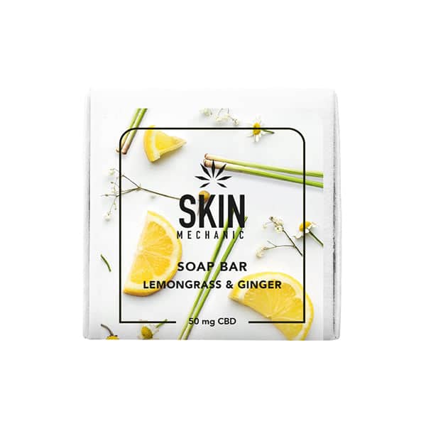 Skin Mechanic 50mg CBD Lemongrass & Ginger Soap 100g