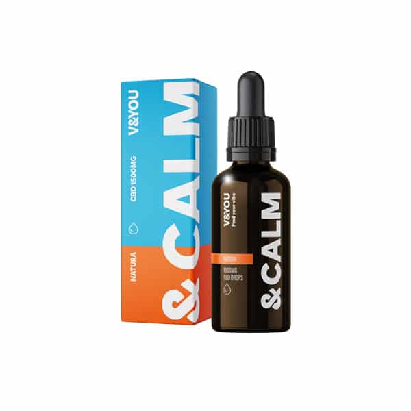 V&YOU &Calm CBD Oil Drops 1500mg CBD Oil 30ml