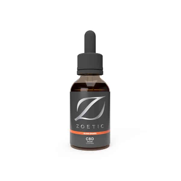 Zoetic 500mg CBD Oil 30ml - Zesty Blood Orange