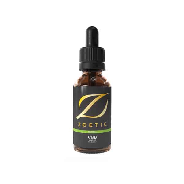 Zoetic 1000mg CBD Oil 30ml - Calming Natural