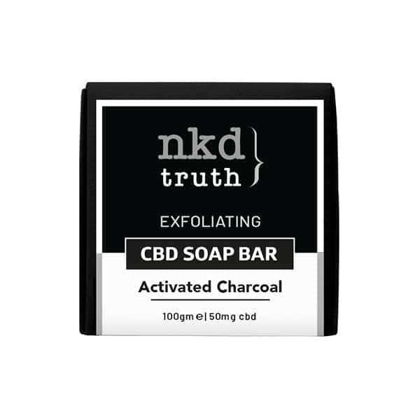 NKD 50mg CBD Activated Charcoal Soap Bar 100g