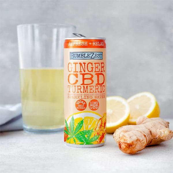 12 x BumbleZest Refresh & Relax 10mg CBD Sparkling Water 250ml