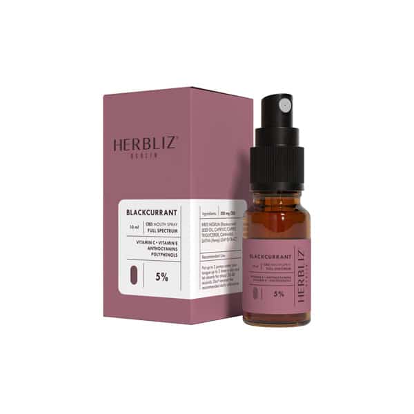 Herbliz 5% Full Spectrum CBD Mouth Spray - 10ml