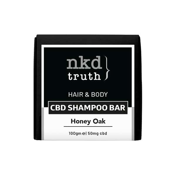 NKD 50mg CBD Speciality Body & Hair Shampoo Bar 100g - Honey Oak