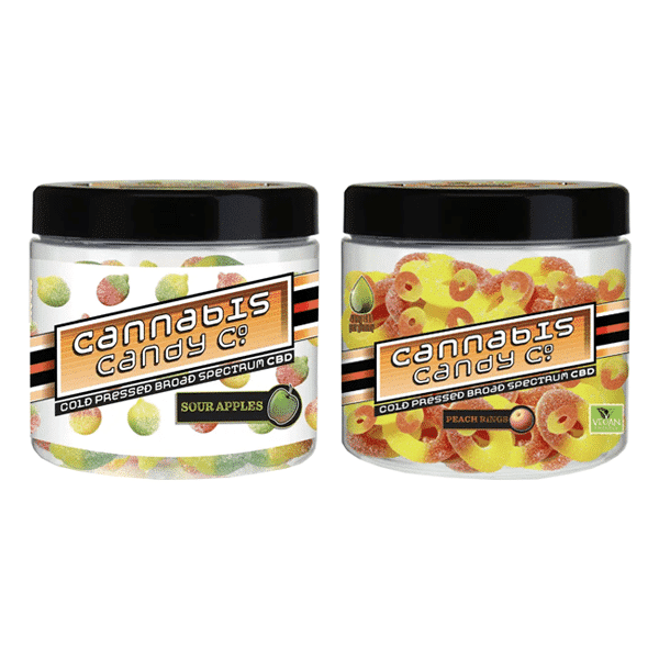 Cannabis Candy Co 1600mg Cold Pressed CBD Gummies - 40 Gummies