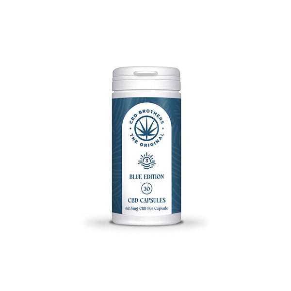 CBD Brothers Blue Edition 1875mg CBD-CBDA Vegan Capsules - 30 Caps