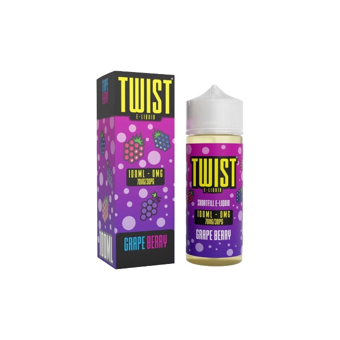 0mg Twist E-liquids 100ml Shortfill (70VP/30PG)