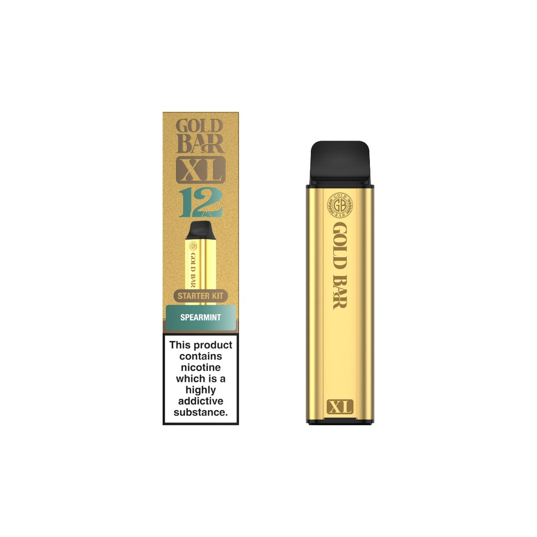 20mg Gold Bar XL Prefilled Pod Vape Kit 10000 Puffs