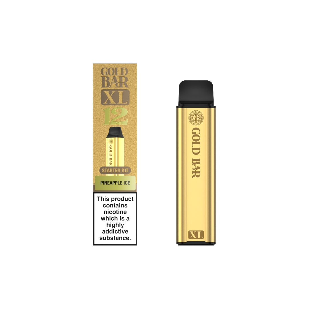 20mg Gold Bar XL Prefilled Pod Vape Kit 10000 Puffs