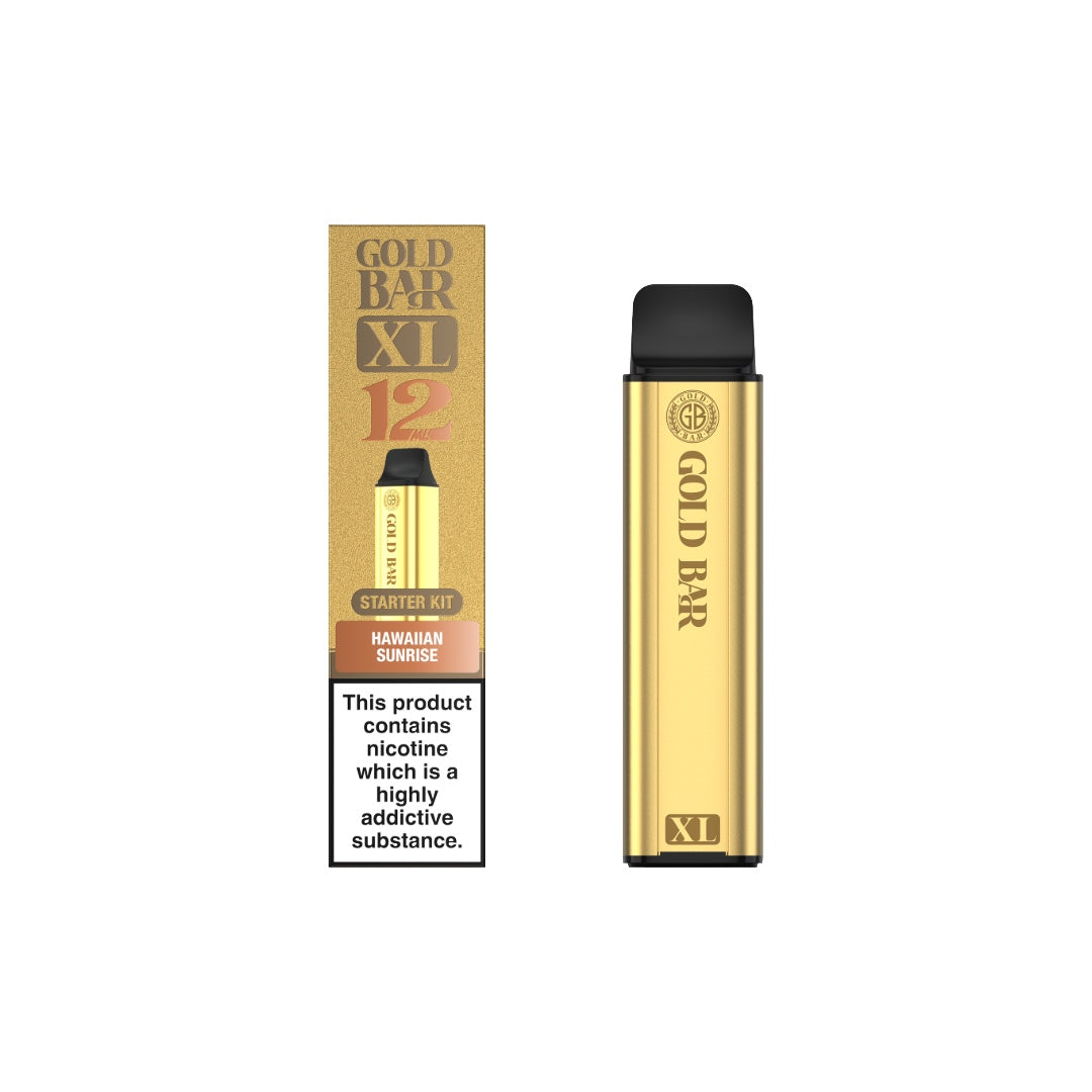20mg Gold Bar XL Prefilled Pod Vape Kit 10000 Puffs
