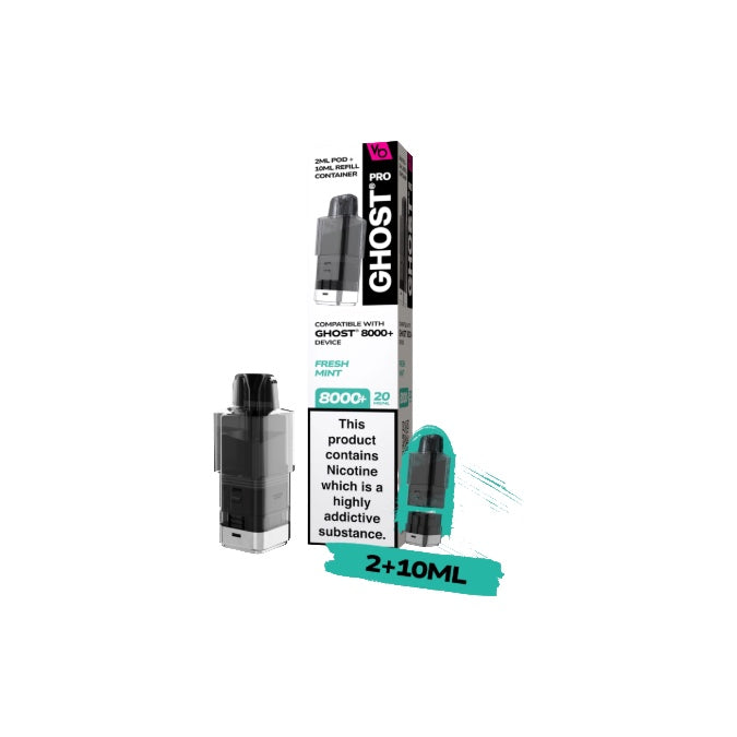 20mg Ghost Pro 8000+ By Vapes Bars Prefilled Pods