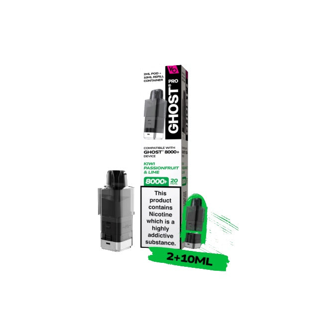 20mg Ghost Pro 8000+ By Vapes Bars Prefilled Pods