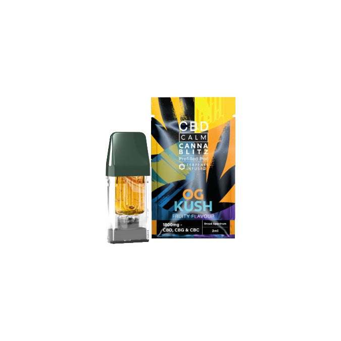 CBD Calm CANNABLITZ 1800mg CBD + CBG + CBC Prefilled Pod