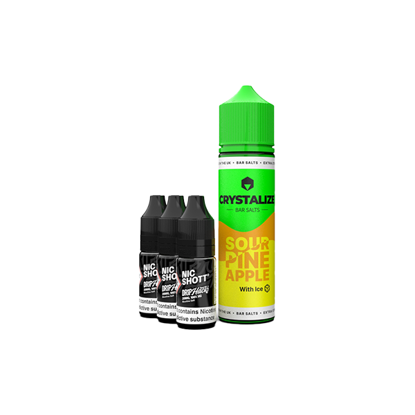 0mg Crystalize Bar Salts 60ml Shortfill (50VG/50PG)