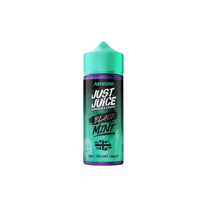 0mg Just Juice MINT 100ml Shortfill (70VG/30PG)