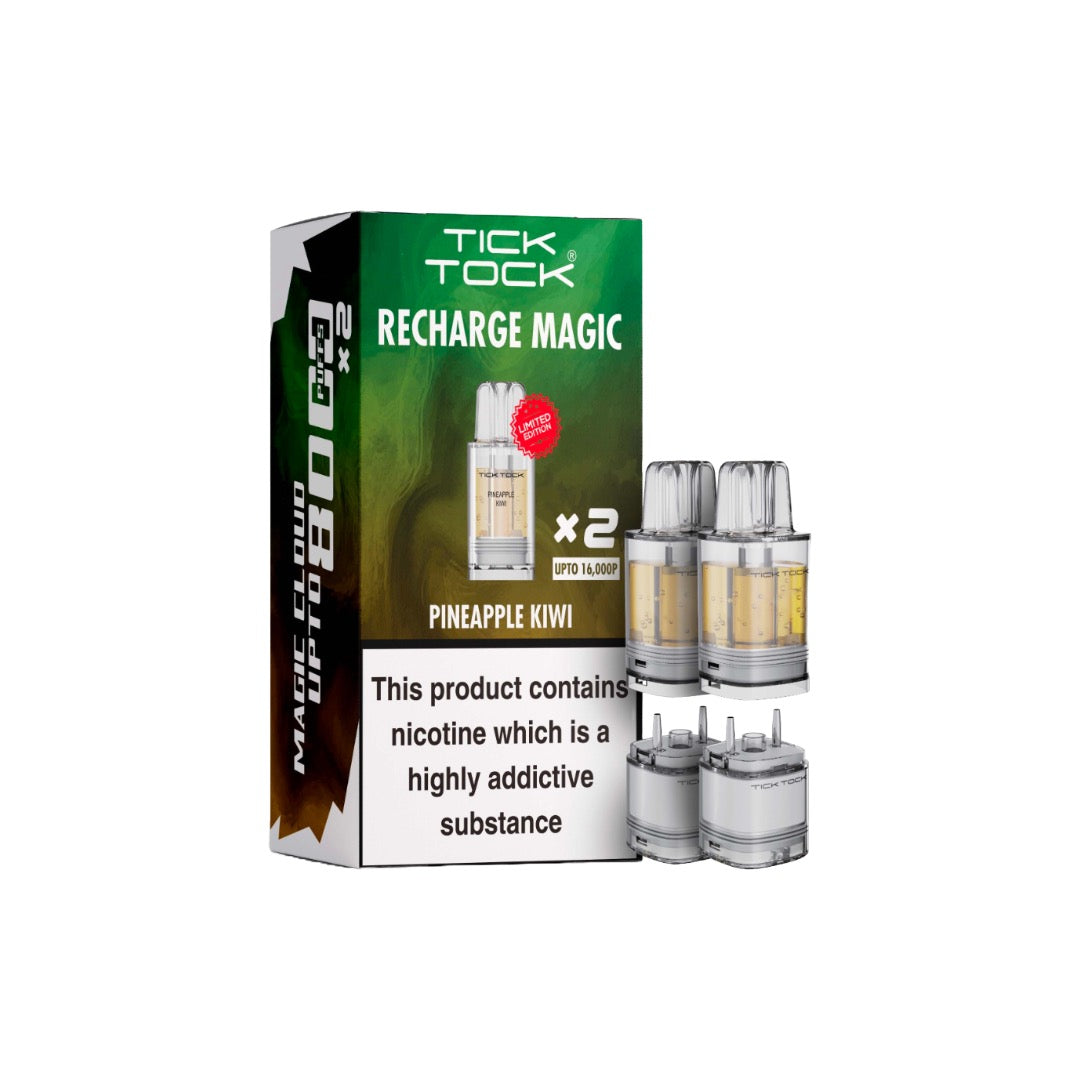 Tick Tock Recharge MAGIC 8K Prefilled Pods 8000 Puffs