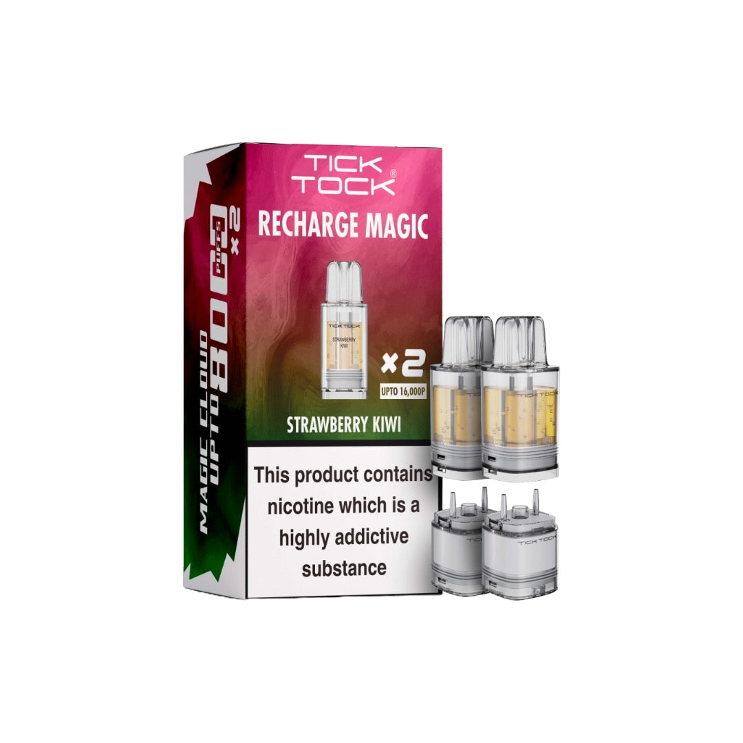 Tick Tock Recharge MAGIC 8K Prefilled Pods 8000 Puffs