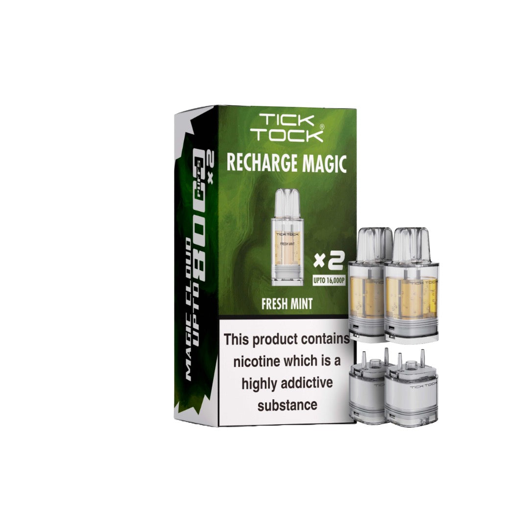 Tick Tock Recharge MAGIC 8K Prefilled Pods 8000 Puffs