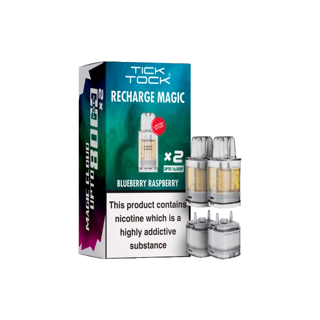 Tick Tock Recharge MAGIC 8K Prefilled Pods 8000 Puffs
